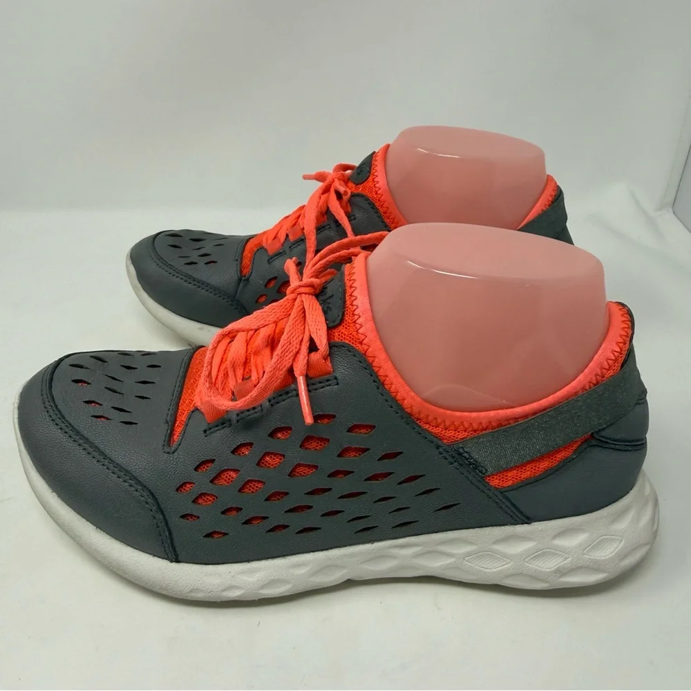 Clarks Seremene Lace Sneakers Slip Ons Womens Size 7 gray